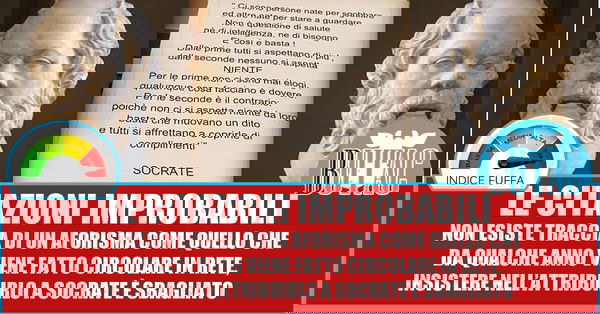 Le citazioni improbabili: Socrate