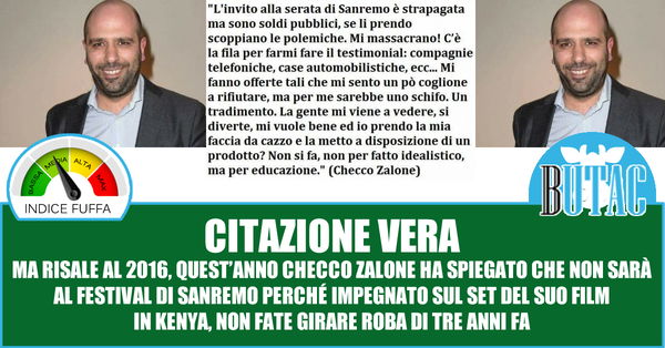 Checco Zalone e Sanremo