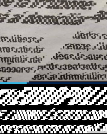 Il ladro massacrato di botte