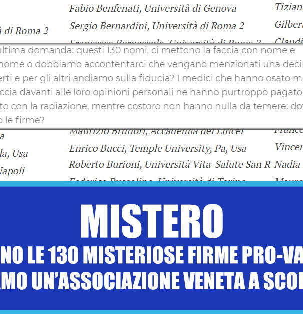 Siamo seri… Vaccini ep. 219 (Le firme pro-vaccini) article-post