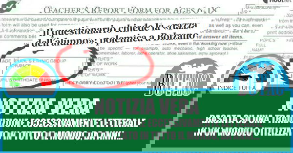 Questioni di razza nei moduli ASL