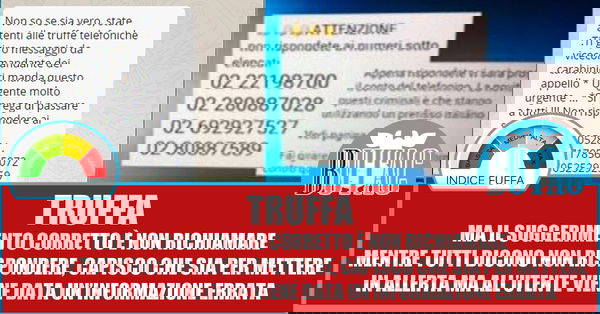 Non so se sia vero…