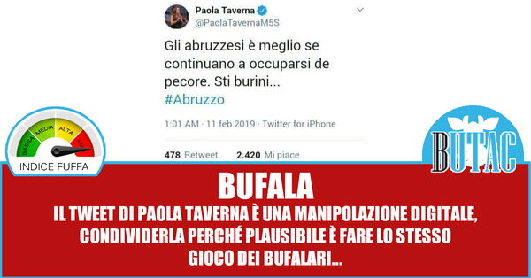 Paola Taverna e i burini