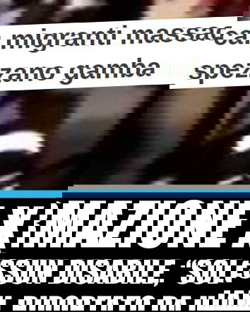 Migranti (in realtà italiani) massacrano ragazzino disabile (in realtà senza alcuna disabilità)