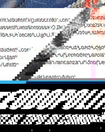 Le proteste degli studenti a Pomigliano