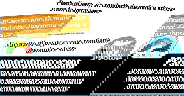 La pasta è meglio consumarla di sera?