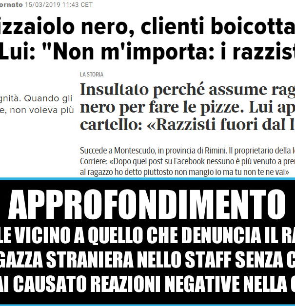 Il razzismo in pizzeria… article-post