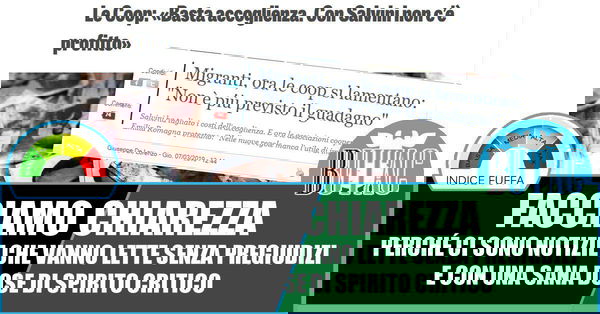 Basta accoglienza. Con Salvini non c’è profitto