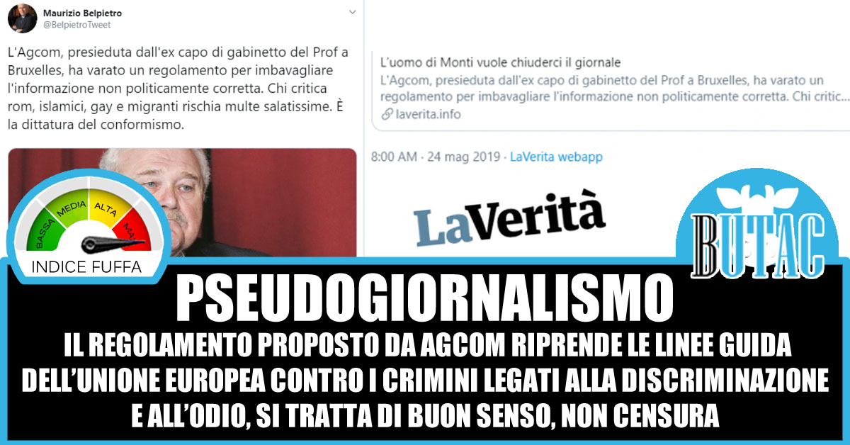La Verità e la “censura” Agcom article-post