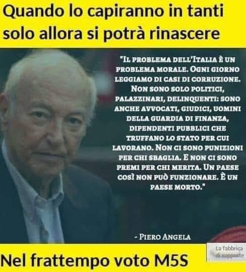 Piero Angela e il M5S