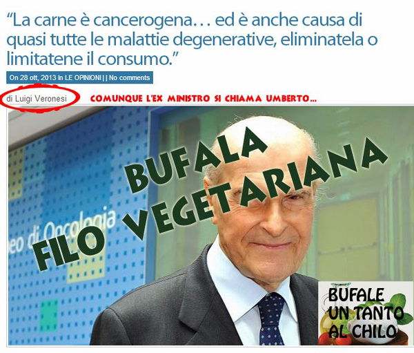 Umberto Veronesi e la carne