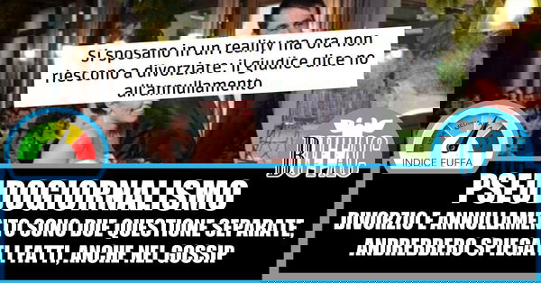 Matrimonio, divorzio e reality show