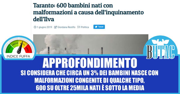 600 bambini con malformazioni a causa dell’Ilva