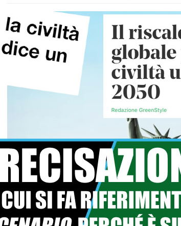 Uno scenario estremo sul 2050 – cambiamenti climatici