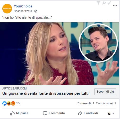 Quando il testimonial è un amico