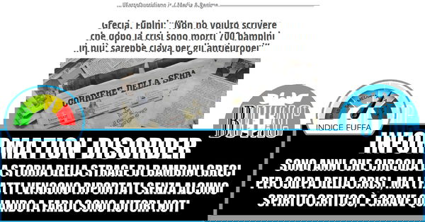 La crisi greca e i 700 bambini morti