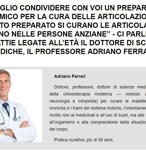 Giordana Bevilacqua, la schiena le articolazioni e le truffe article-post