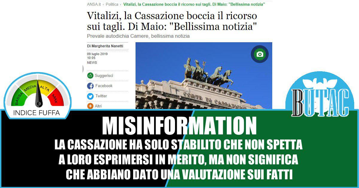 I vitalizi e la Cassazione article-post