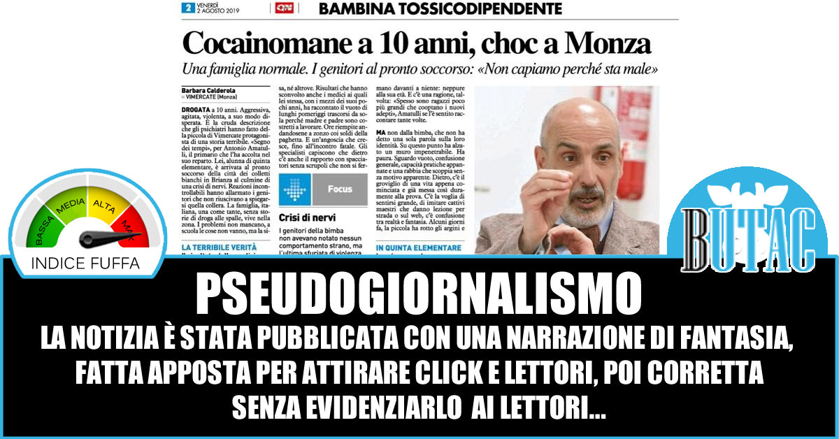 La bimba cocainomane e le smentite article-post