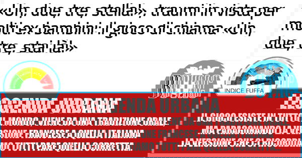 Uno due tre… stella!