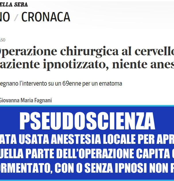 Ipnosi al posto dell’anestesia? article-post