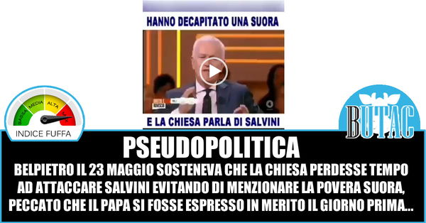 La suora decapitata, Belpietro e Salvini