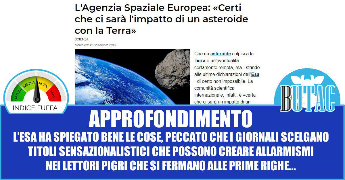 Asteroidi, giornalismo e allarmismo article-post