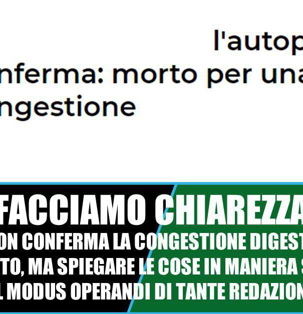 Morto per congestione? No annegamento… article-post