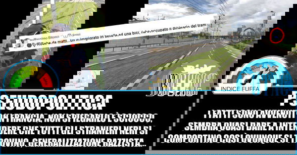 Immigrato vandalo, tram e disinformazione