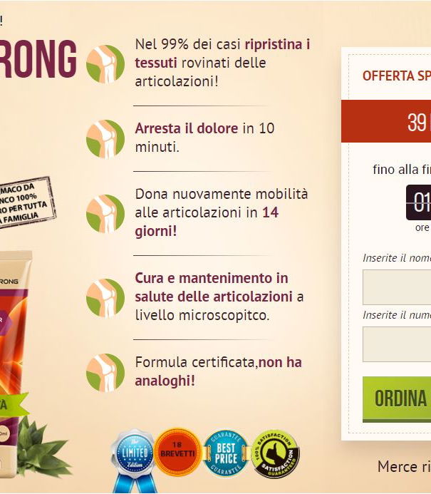 La schiena, le articolazioni, Hondrostrong e Pasqualina Ferretti article-post