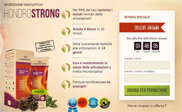 La schiena, le articolazioni, Hondrostrong e Pasqualina Ferretti