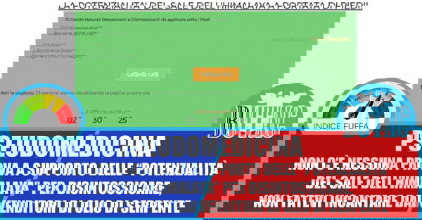 Cerotti di sale detox?