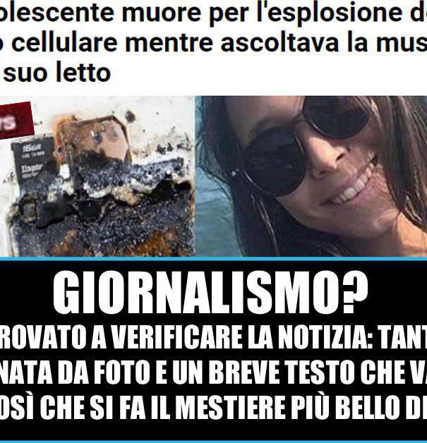 Il cellulare esploso e le fonti che si nascondono article-post