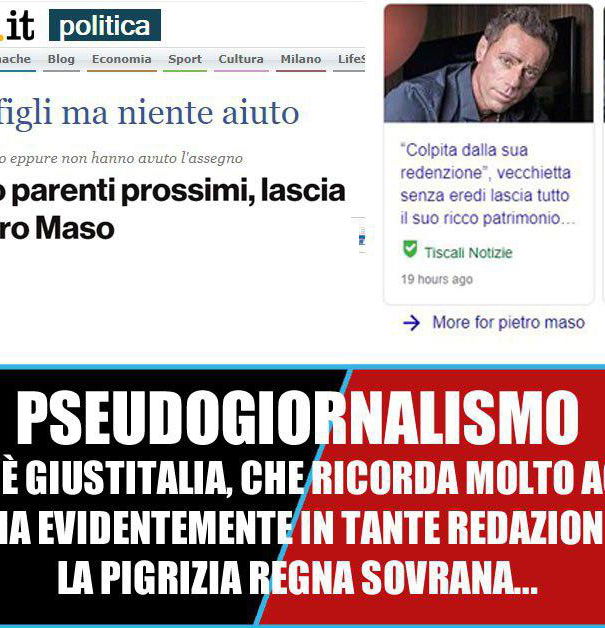 Giustitalia, Pietro Maso e il giornalismo article-post