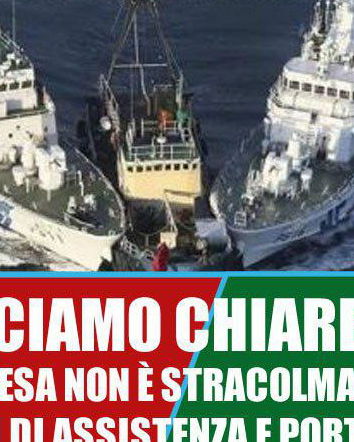 Il barcone straniero in acque giapponesi