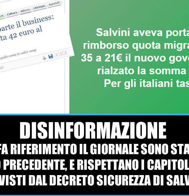 35, 21 o 42 euro agli immigrati? article-post