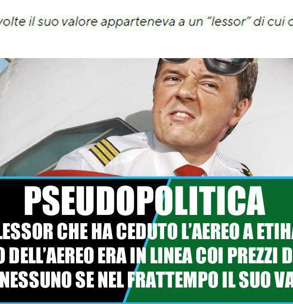 Ancora con l’aereo di Renzi? Suvvia… article-post