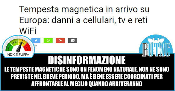 Una tempesta magnetica ci colpirà…