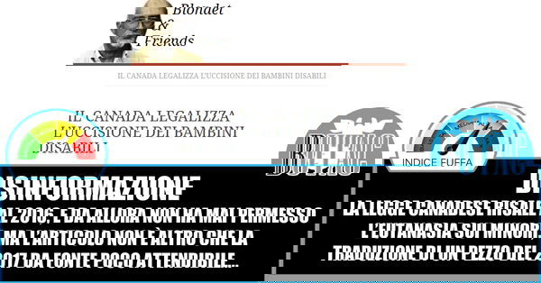 Il Canada, l’eutanasia e Maurizio Blondet