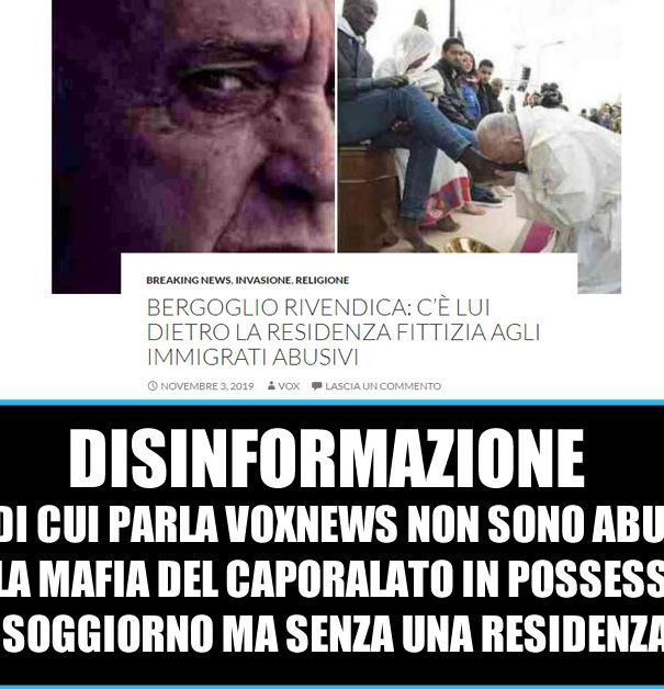 Il Papa, i braccianti e VoxNews article-post