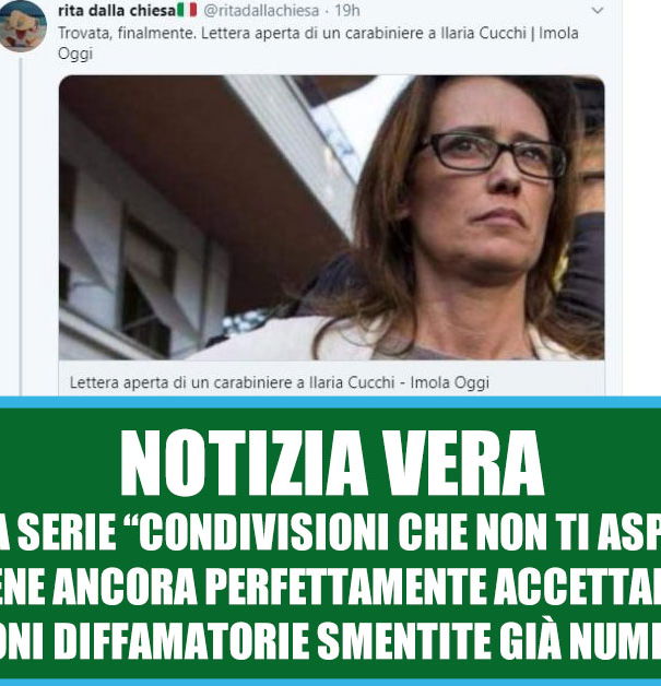 La lettera del carabiniere, Rita Dalla Chiesa e Imola Oggi article-post