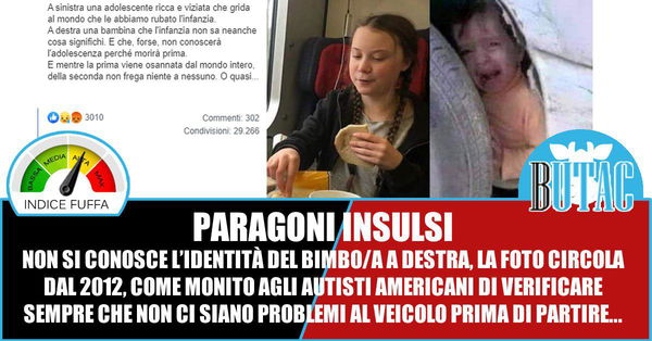 Paragoni insulsi – Greta e la bimba incastrata nella ruota