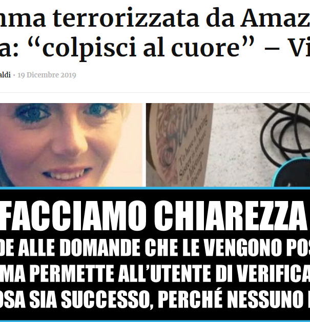 Alexa, i tabloid e le verifiche article-post