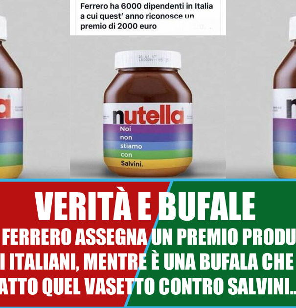 Nutella gender, Salvini e premi produzione article-post