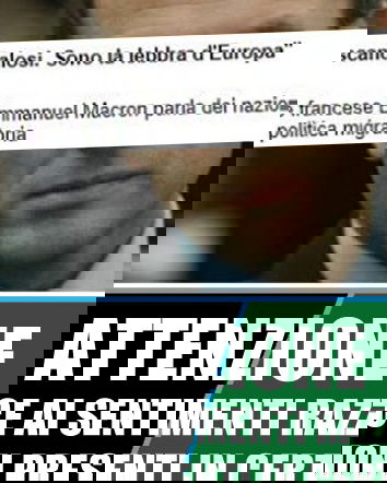Macron: italiani stupidi, sono la lebbra d’Europa