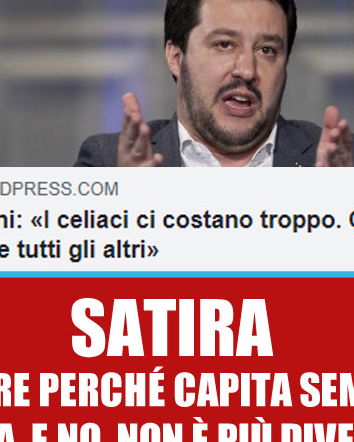 No, Matteo Salvini non ce l’ha con i celiaci