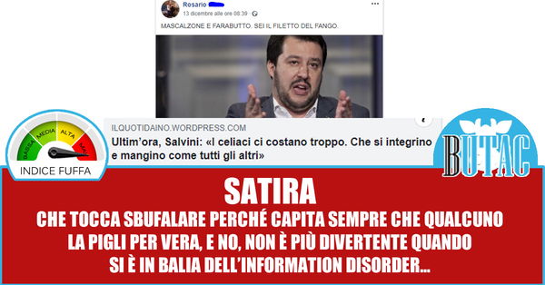 No, Matteo Salvini non ce l’ha con i celiaci