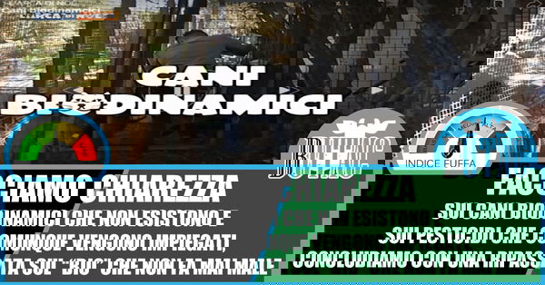 Topi, colombacce, conigli, e cani biodinamici­­®