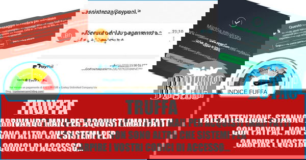 Occhio alla mail di PayPal