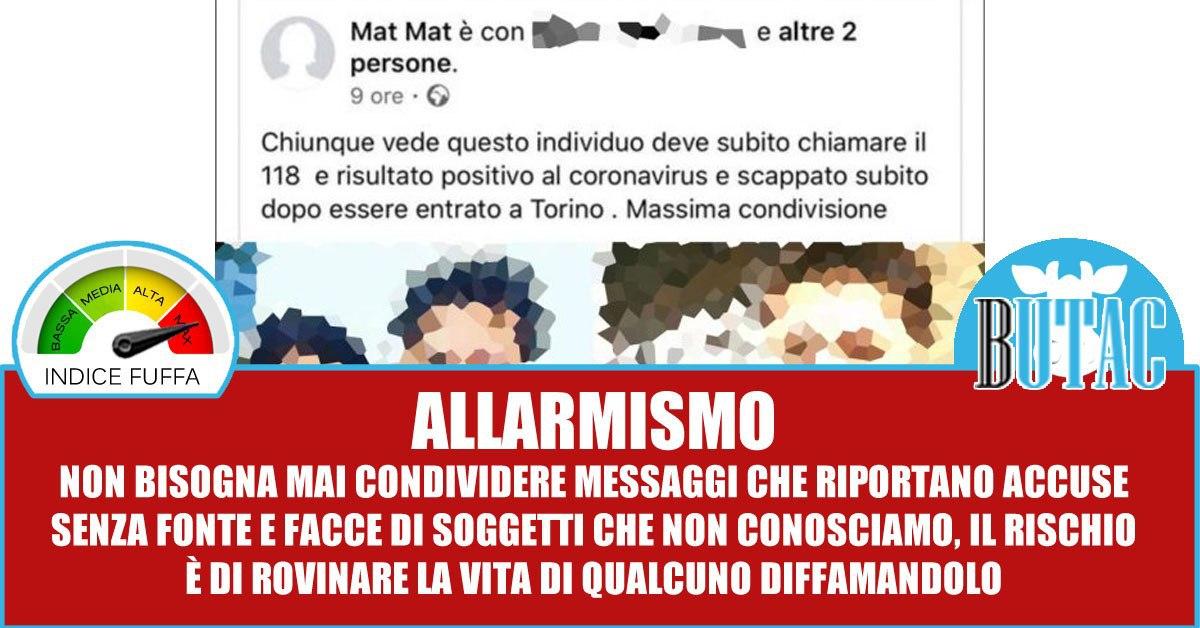 Positivo al coronavirus e scappato article-post